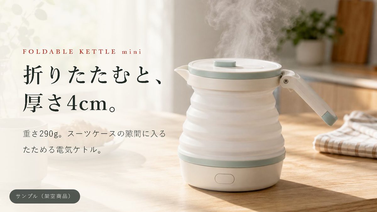 Makuake入稿形式サンプルのキービジュアル
